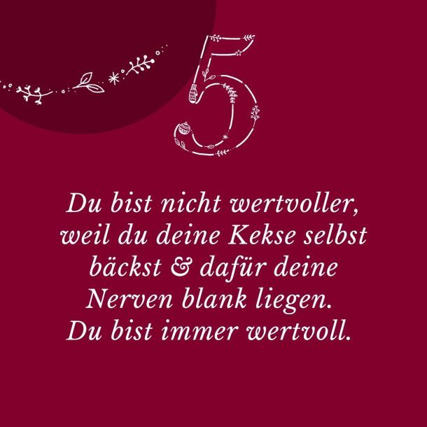 Achtsamer Adventskalender 5. Dezember