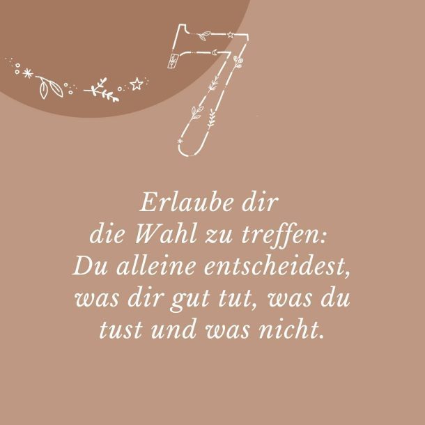 Achtsamer Adventskalender 7. Dezember