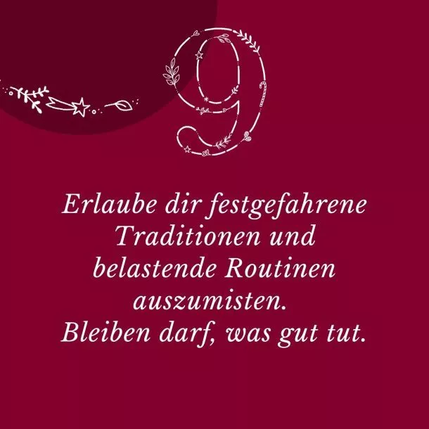 Achtsamer Adventskalender 9. Dezember