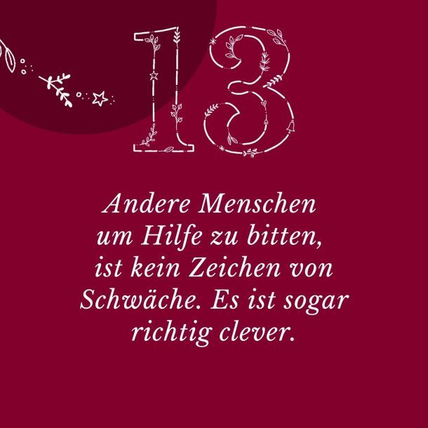 Achtsamer Adventskalender 13. Dezember