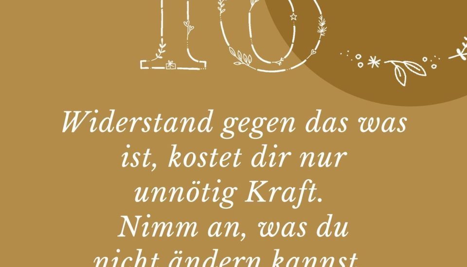 Achtsamer Adventskalender 16. Dezember