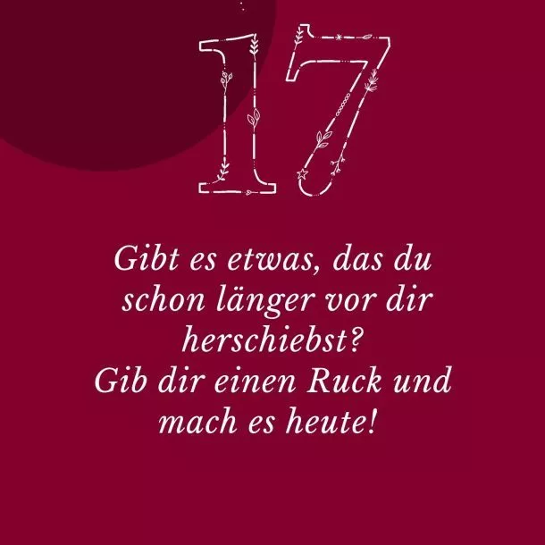 Achtsamer Adventskalender 17. Dezember