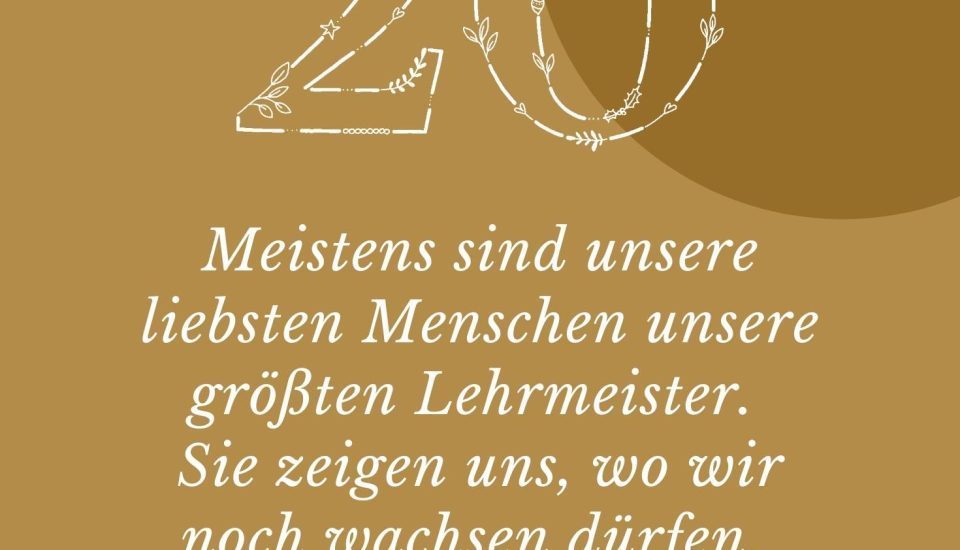 Achtsamer Adventskalender 20. Dezember
