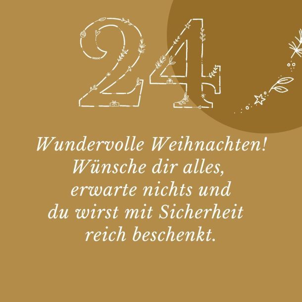 Achtsamer Adventskalender 24. Dezember