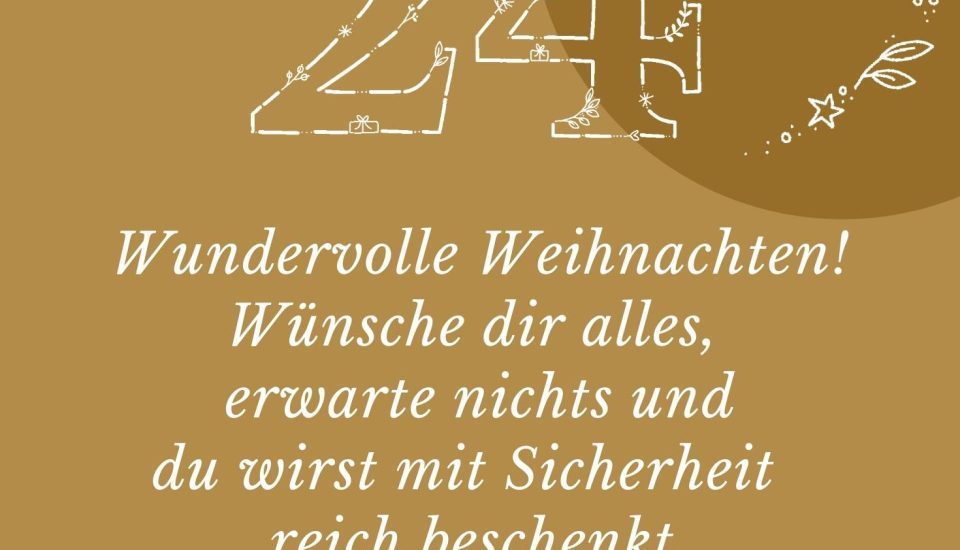 Achtsamer Adventskalender 24. Dezember