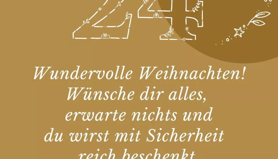 Achtsamer Adventskalender 24. Dezember